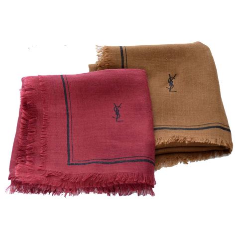 ysl monogram scarf|ysl scarf cashmere.